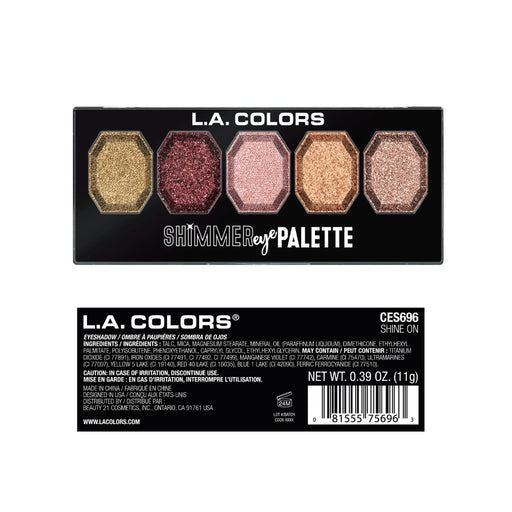 La Colors - Paleta de Sombras Shimmer Eye - L.A. Colors : Shine On - 1