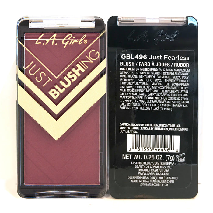 Colorete - Just Blushing - L.A. Girl : Just Fearless - 2