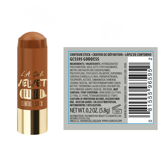 Barra de Contorno de Rostro - Velvet Contour Stick - L.A. Girl : Goddess - 2