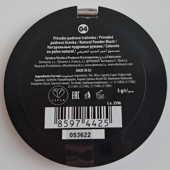 Colorete en Polvo Natural - Dermacol : 04 - 2