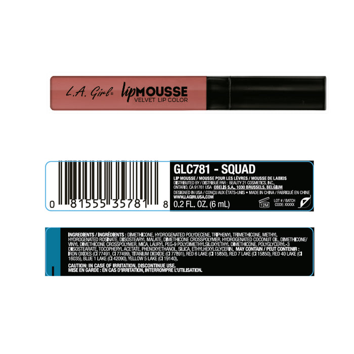 Labial Líquido - Lip Mousse - L.A. Girl : Squad - 3