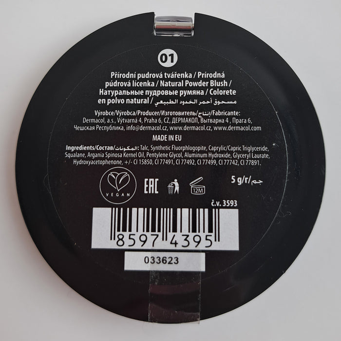 Colorete en Polvo Natural - Dermacol : 01 - 2