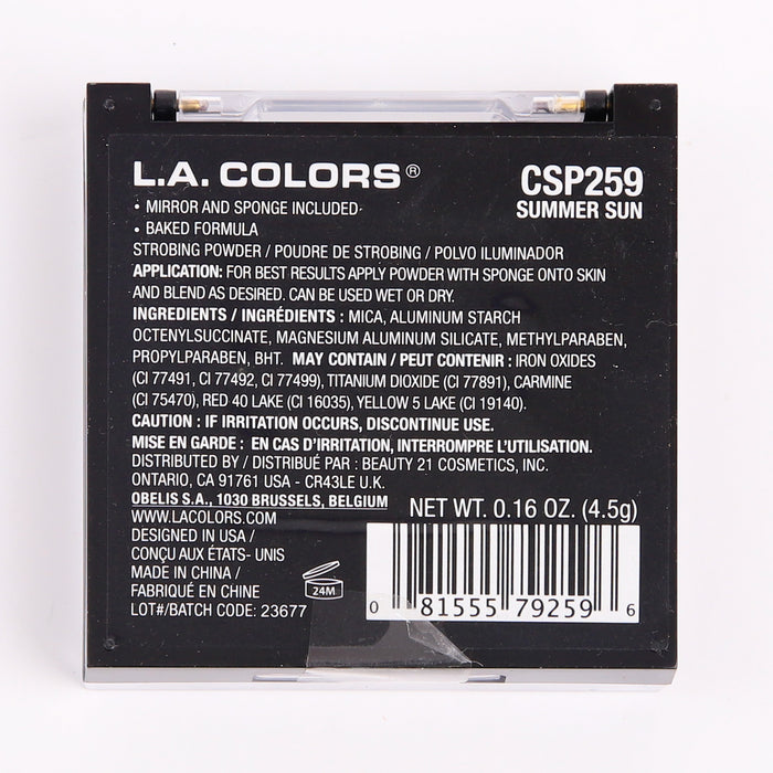 Iluminador en Polvo Strobing - L.A. Colors : Summer Sun - 2