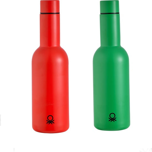 2 Botellas de Agua 550 ml - Acero Inoxidable - Benetton - 1