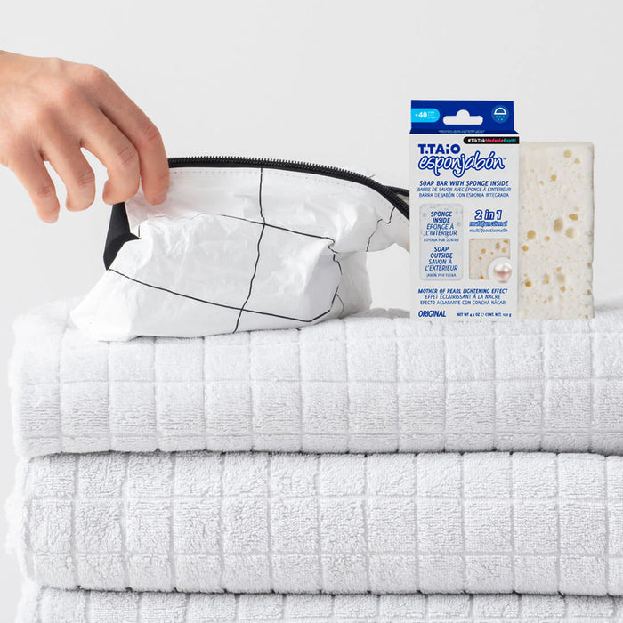 EsponJabón – Esponja + Jabón 2 en 1 – 120 gramos - T.taio : Perla - 3
