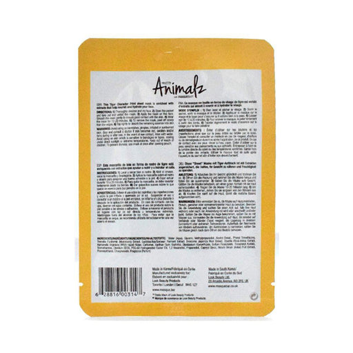 Mascarilla Facial Tigre Hidratante - Animalz - 2