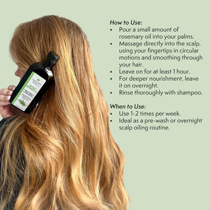Aceite Romero para Cabello y Piel - Estimulante y Calmante - Nature Spell - 3