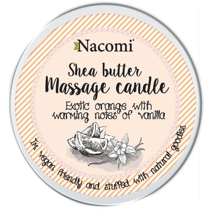 Vela de Masaje de Manteca de Karité - Naranja Exotica con Notas de Vainilla - Nacomi - 1