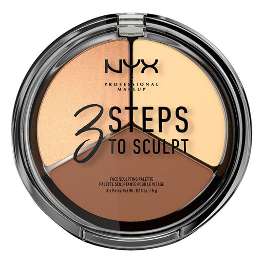 3 Steps to Sculpt Face Sculpting Palette #light - Nyx - 1