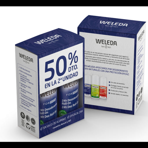 For Men 24h Desodorante Roll-on Pack 2 X 50 ml - Weleda - 1
