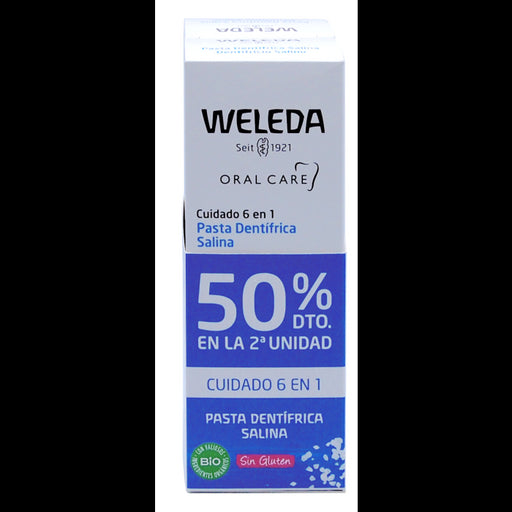 Oral Care Pasta Dentífrica Salina Pack 2 X 75 ml - Weleda - 1