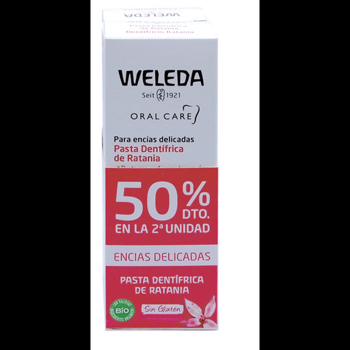 Oral Care Pasta Dentífrica de Ratania Pack 2 X 75 ml - Weleda - 1