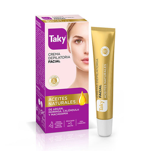 Crema Depilatoria Facial con Aceites Naturales 20ml - Taky - 1
