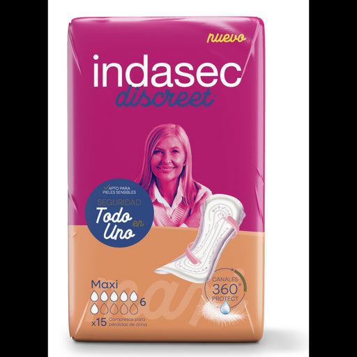 Compresas Maxi para Pérdidas de Orina - Indasec - 1