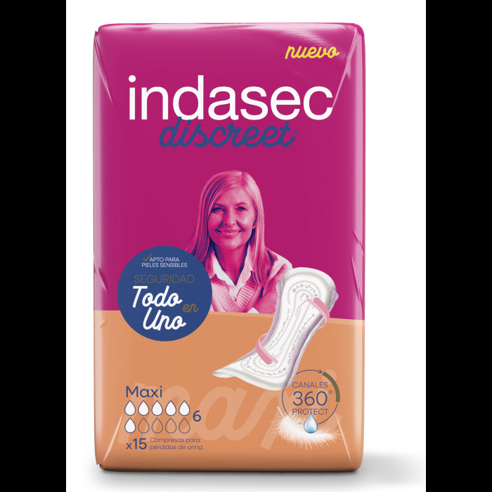 Compresas Maxi para Pérdidas de Orina - Indasec - 1