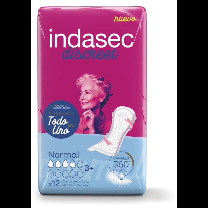 Compresas Pequeñas Normal 12 Uds - Indasec - 1