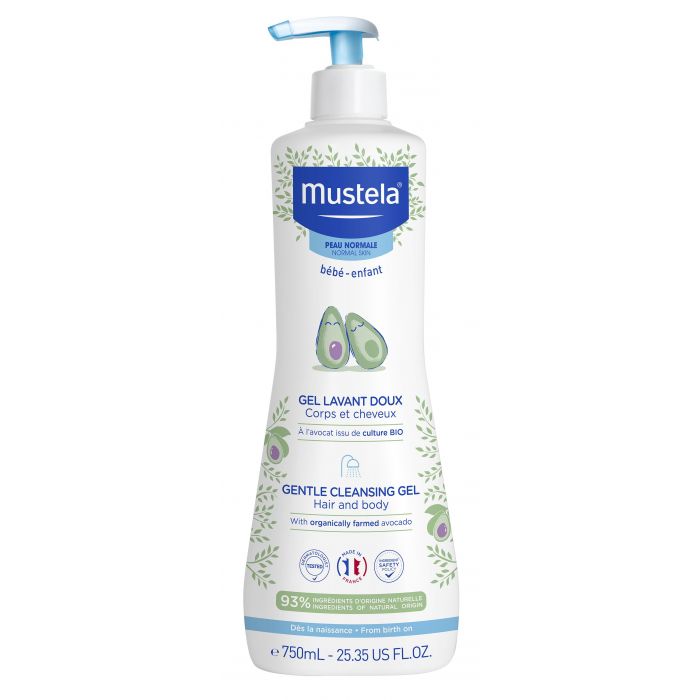 Gel de Baño Suave para Bebés - Mustela : 750 ml - 1