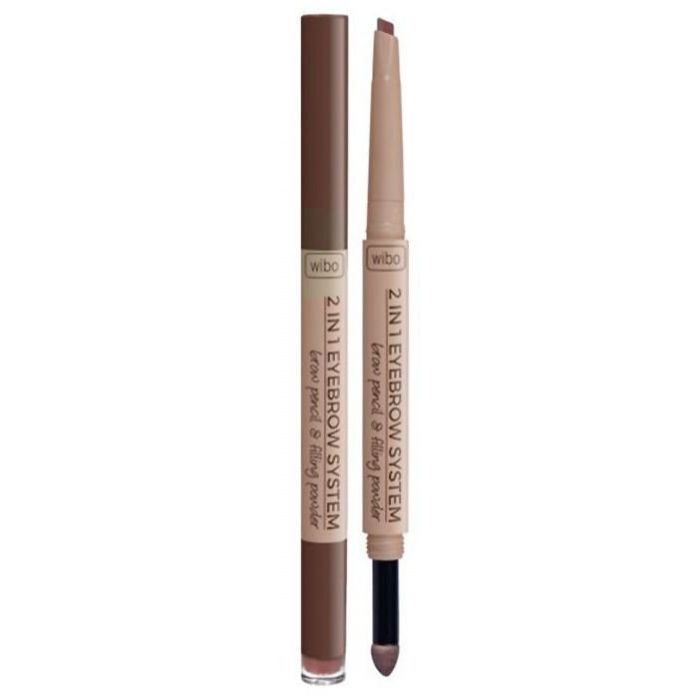 Lápiz de Cejas - 2 en 1 Eyebrow System Pencil - Wibo : 2 en 1 Eyebrow Pencil - 1 - 1