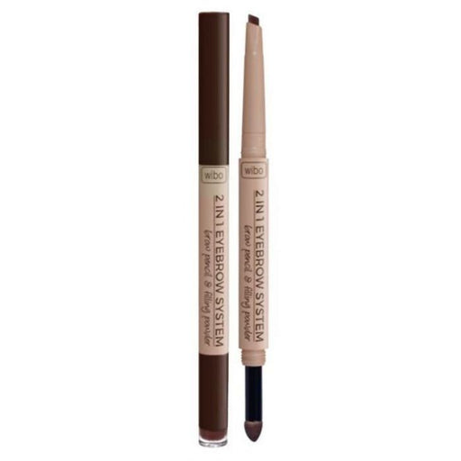 Lápiz de Cejas - 2 en 1 Eyebrow System Pencil - Wibo - 1