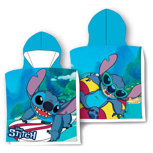 Poncho Toalla Surf Stitch  Microfibra - Disney - 1