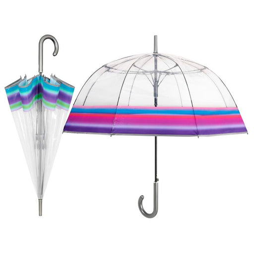 Paraguas Automatico Transparente Arcoiris 61cm Surtido - Perletti - 1