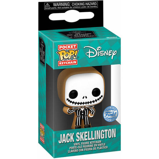 Llavero Pocket Pop Disney Pesadilla Antes de Navidad Jack Skellington Gingerbread Exclusive - Funko - 1