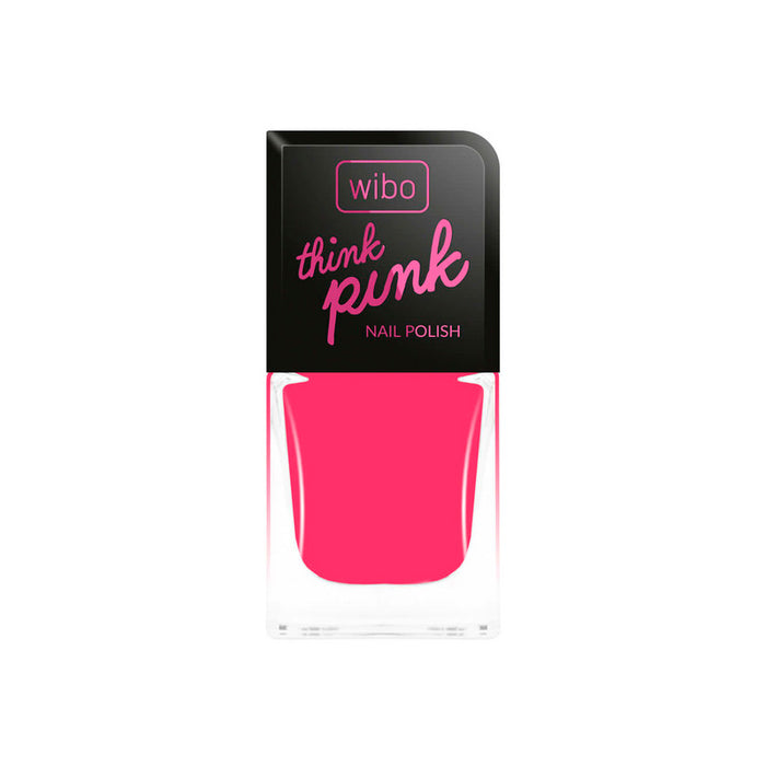 Nail Polish Think Pink - Wibo: WIBO Nail polish Think Pink nr 4 - 5
