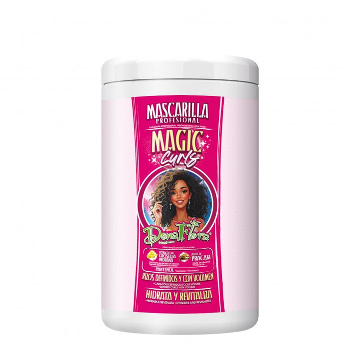Pack Magic Curls: Champú 1000ml + Mascarilla Capilar 1000ml - Dona Flora - 3