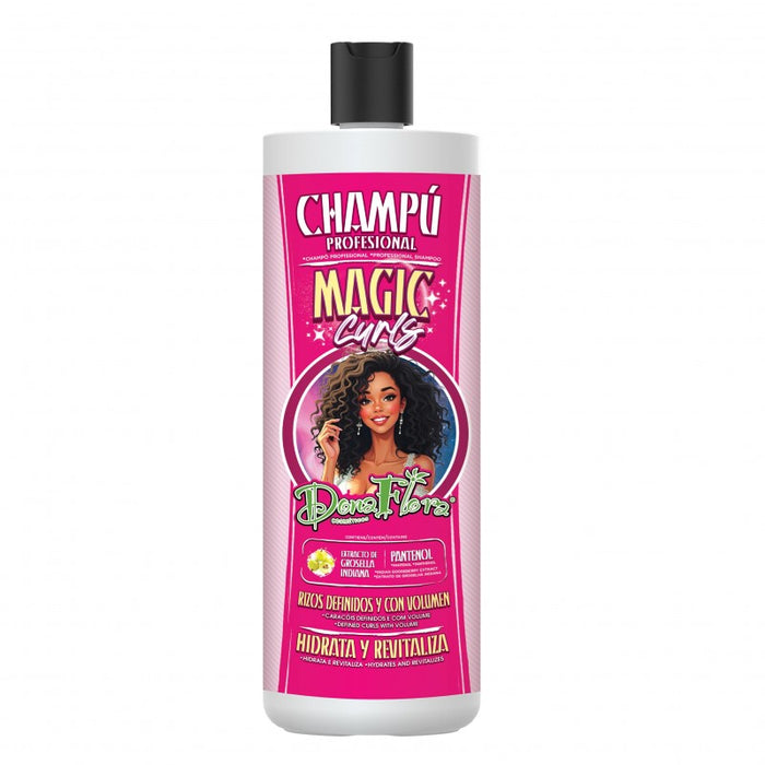 Pack Magic Curls: Champú 1000ml + Mascarilla Capilar 1000ml - Dona Flora - 2