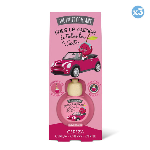 Pack 3x - Ambientador Coche 6,5 ml - Cereza - The Fruit Company - The Fruit Company - 1