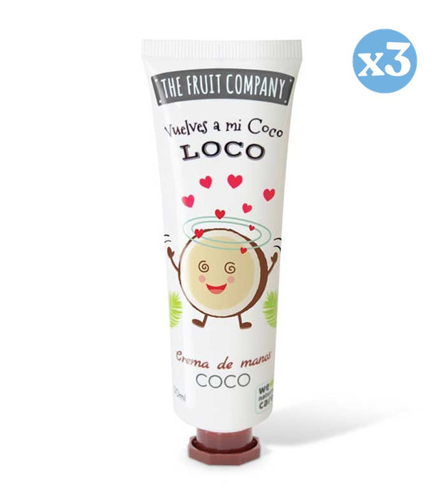 Pack 3x: Crema de manos Coco - 50ml  - The Fruit Company - 1