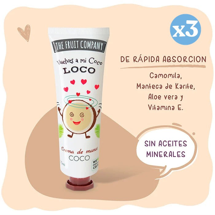 Pack 3x - CREMA DE MANOS COCO TFC - The Fruit Company - 2