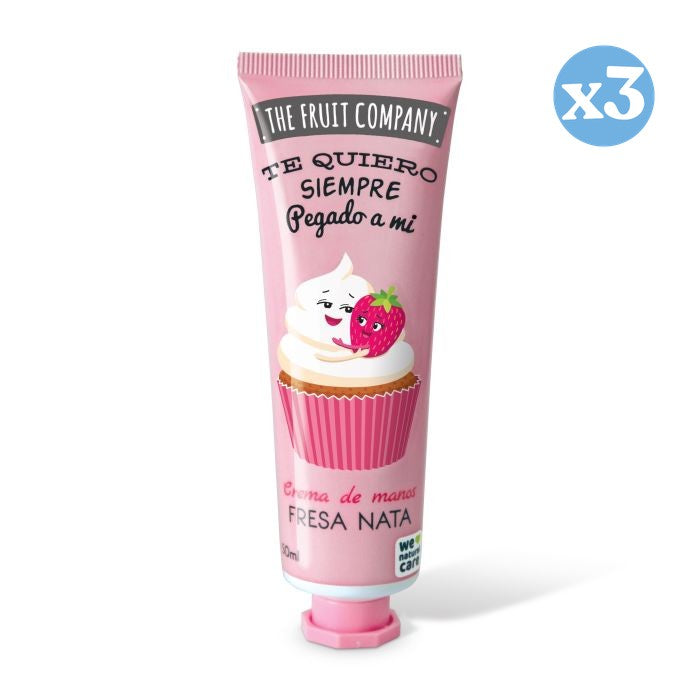 Pack 3x - Crema de Manos 50 ml - Fresa Nata - The Fruit Company - The Fruit Company - 1