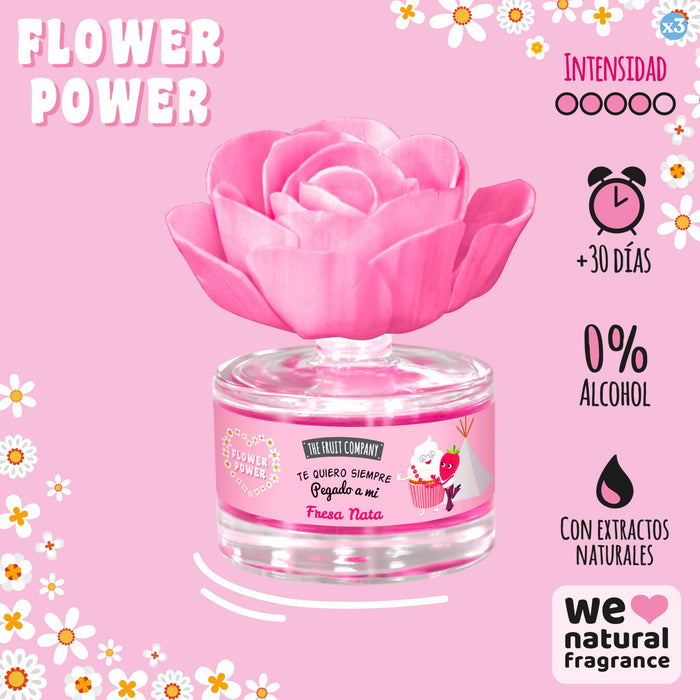 Pack 3x - Flor Perfumada Fresa Nata - The Fruit Company - The Fruit Company - 2