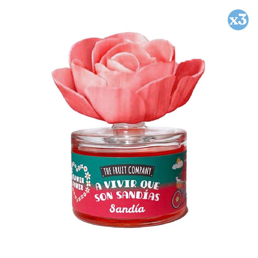 Pack 3x: Ambientador Flower Power Sandía - 55ml - The Fruit Company - 2