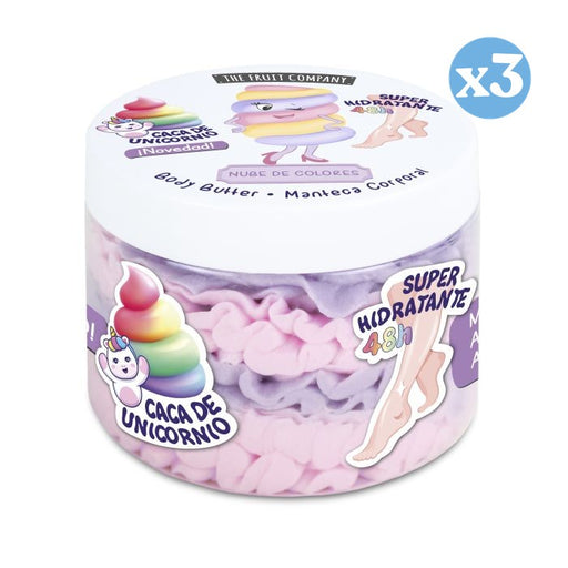 Pack 3x - MANTECA CORPORAL NUBE DE COLORES 250GR TFC - The Fruit Company - 1