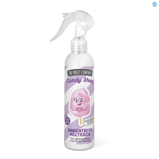 Pack 3x - Spray Ambientador Multiusos - Algodón de Azúcar - Candy Edition 200ml - The Fruit Company - 1