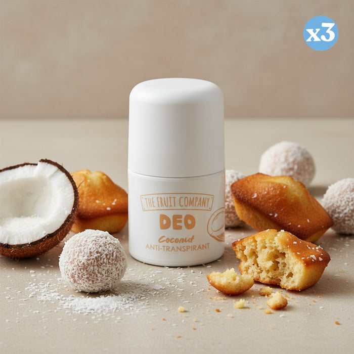 Pack 3x: Desodorante Roll On Antitranspirante Soft Touch - The Fruit Company - 1