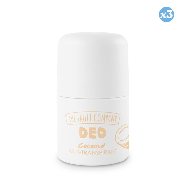 Pack 3x: Desodorante Roll On Antitranspirante Soft Touch - The Fruit Company - 2