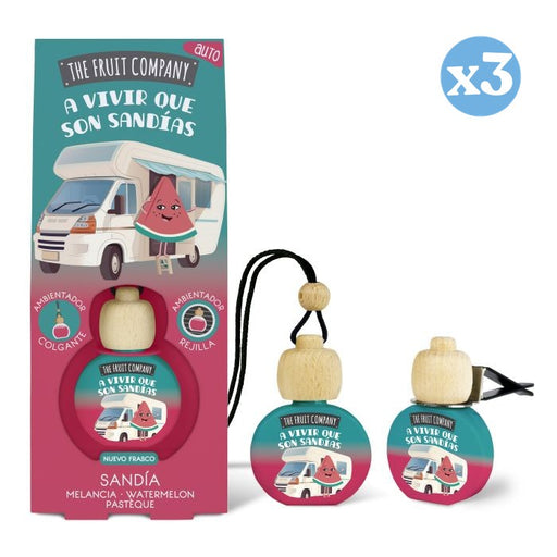 Pack 3x: Ambientador de Sandía para Coche - The Fruit Company - 1