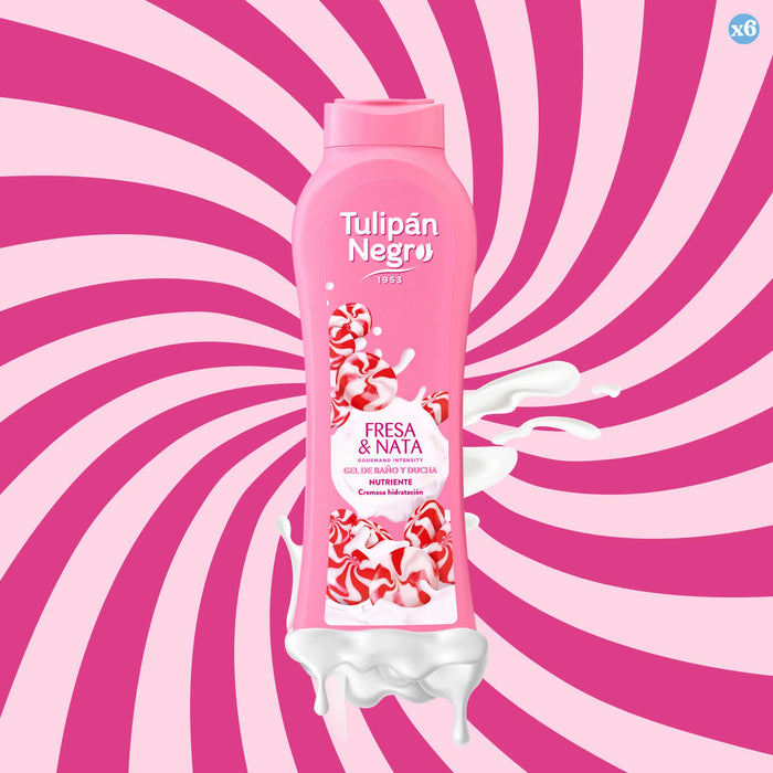 Pack 6x - Kiss fresa y nata gel de baño y ducha - Tulipan Negro - 3