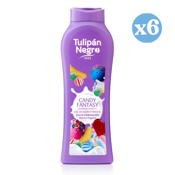Pack 6x: Gel de Baño Candy Fantasy 650ml - Tulipan Negro - 1
