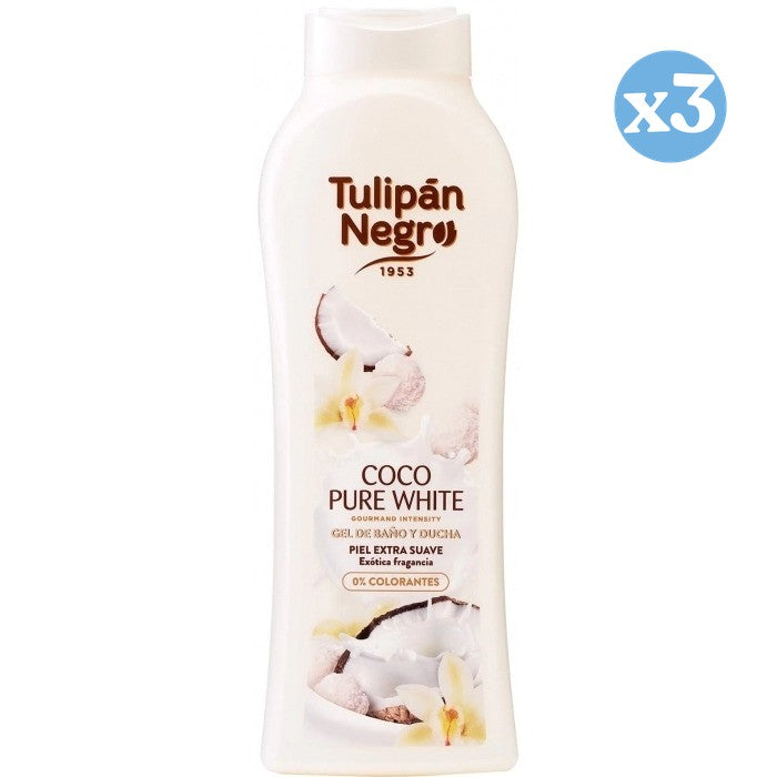Pack 3x - Gel coco pure white - Tulipan Negro - 2