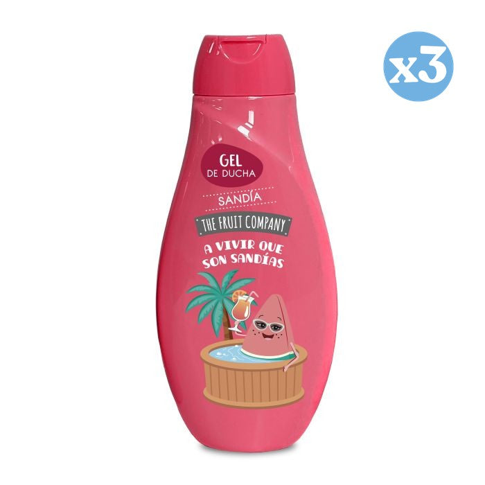 Pack 3x - Gel de Ducha Sandía - The Fruit Company - 1