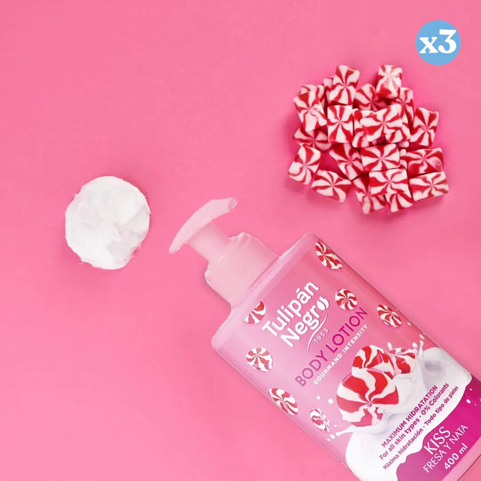 Pack 3x - Kiss fresa y nata body lotion - Tulipan Negro - 1