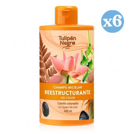Pack 6x - Champú micelar reestructurante del color - Tulipan Negro - 1