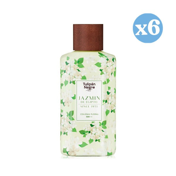 Pack 6x - Colonia Floral Jazmín de Egipto: 500 ML - Tulipan Negro - 1