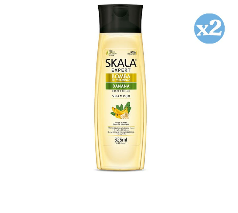 Pack 2x: Champú Bomba Vitaminas Banana 325ml - Skala - 1