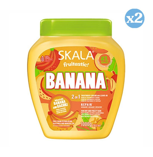 Pack 2x - CREMA ACONDICIONADORA BANANA FRUTASTICA 1000ML  2EM1 - Skala - 1