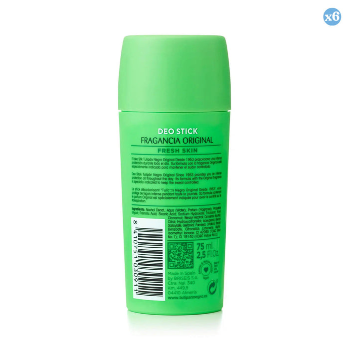 Pack 6x - TULIPAN NEGRO ORIGINAL deo stick 75 ml - Tulipan Negro - 2